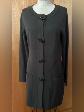 Ellen Tracy merino wool cardigan sweater size m